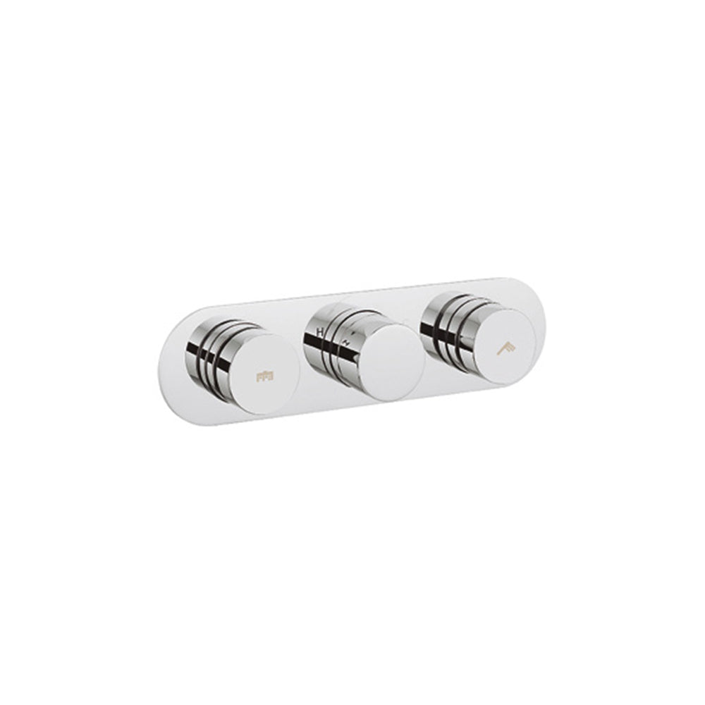 Dial Central Thermostatic Shower Valve with 2 Way Diverter