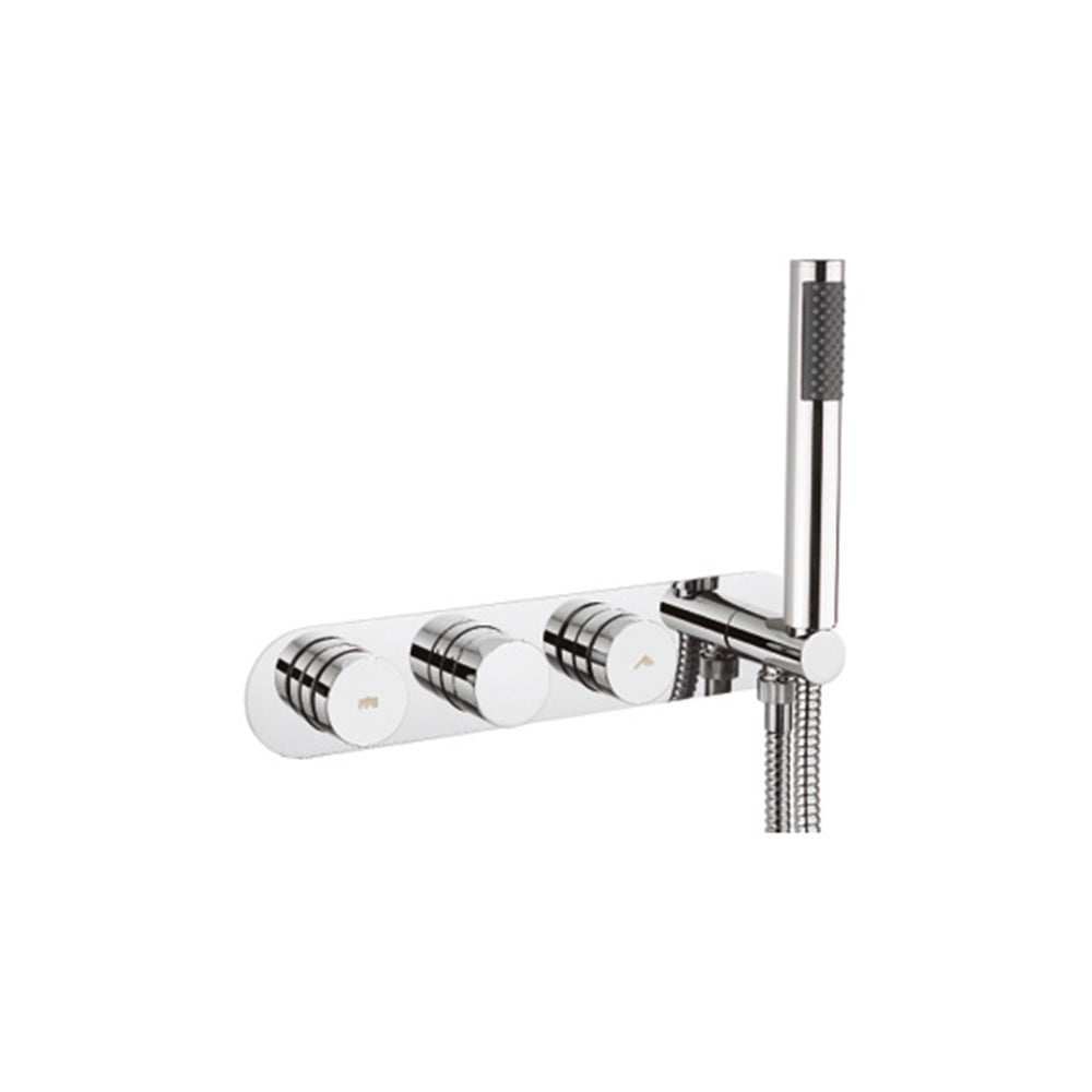 Dial Central Thermostatic Shower Valve with 2 Way Diverter & Handset