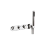 Dial Central Thermostatic Shower Valve with 2 Way Diverter & Handset