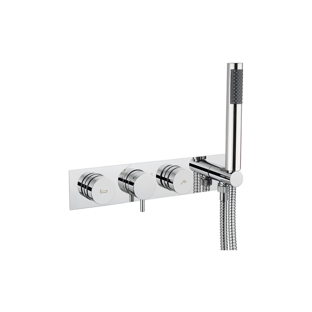 Dial Kai Lever Thermostatic Bath Valve with 2 Way Diverter & Handset