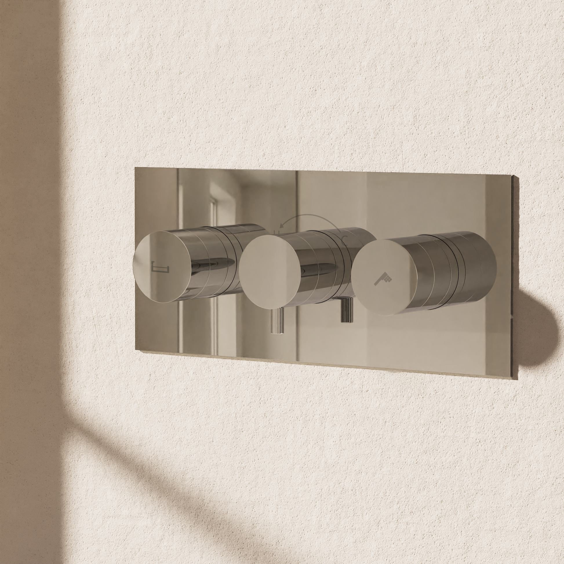 Dial Kai Lever Thermostatic Bath Valve with 2 Way Diverter