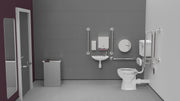 Low level Doc M toilet pack with Concealed Fixings