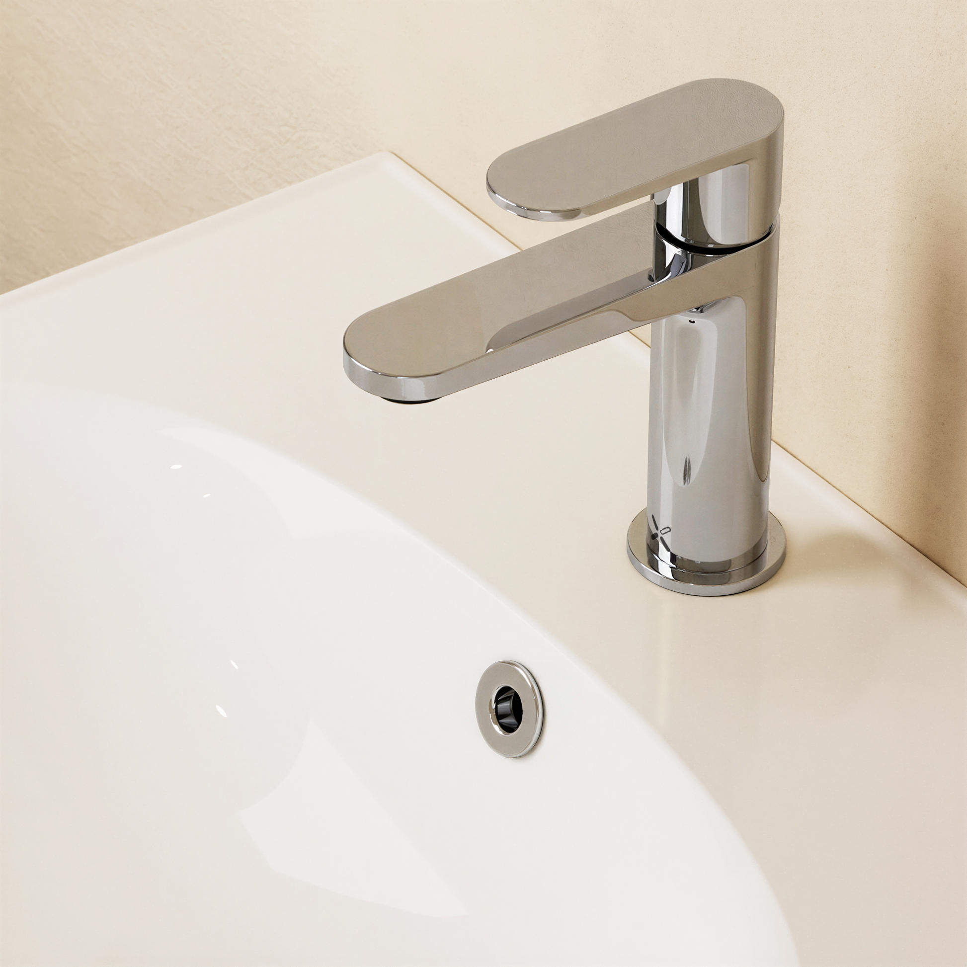 Drift Basin Monobloc With Clicker Waste