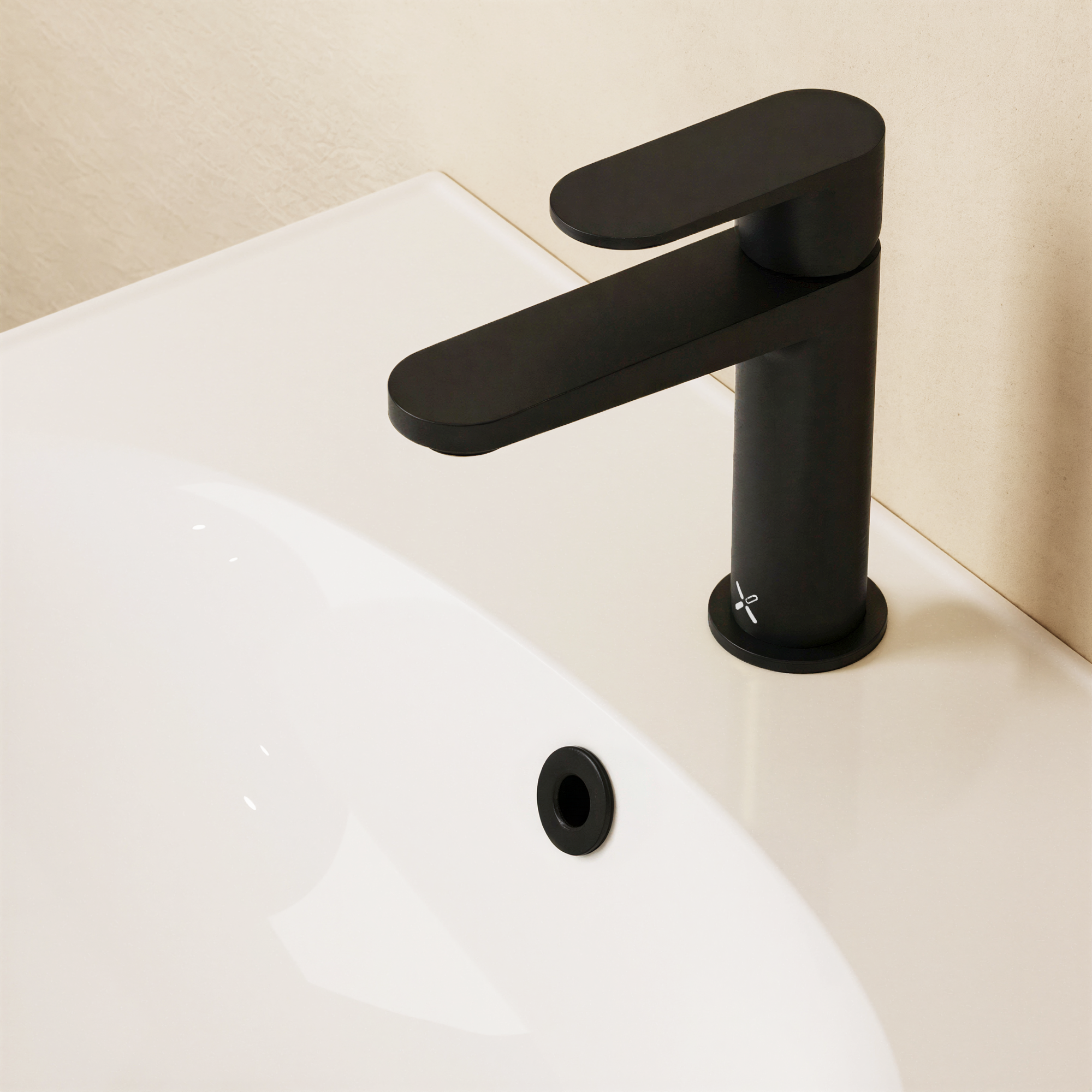 Drift Basin Monobloc With Clicker Waste