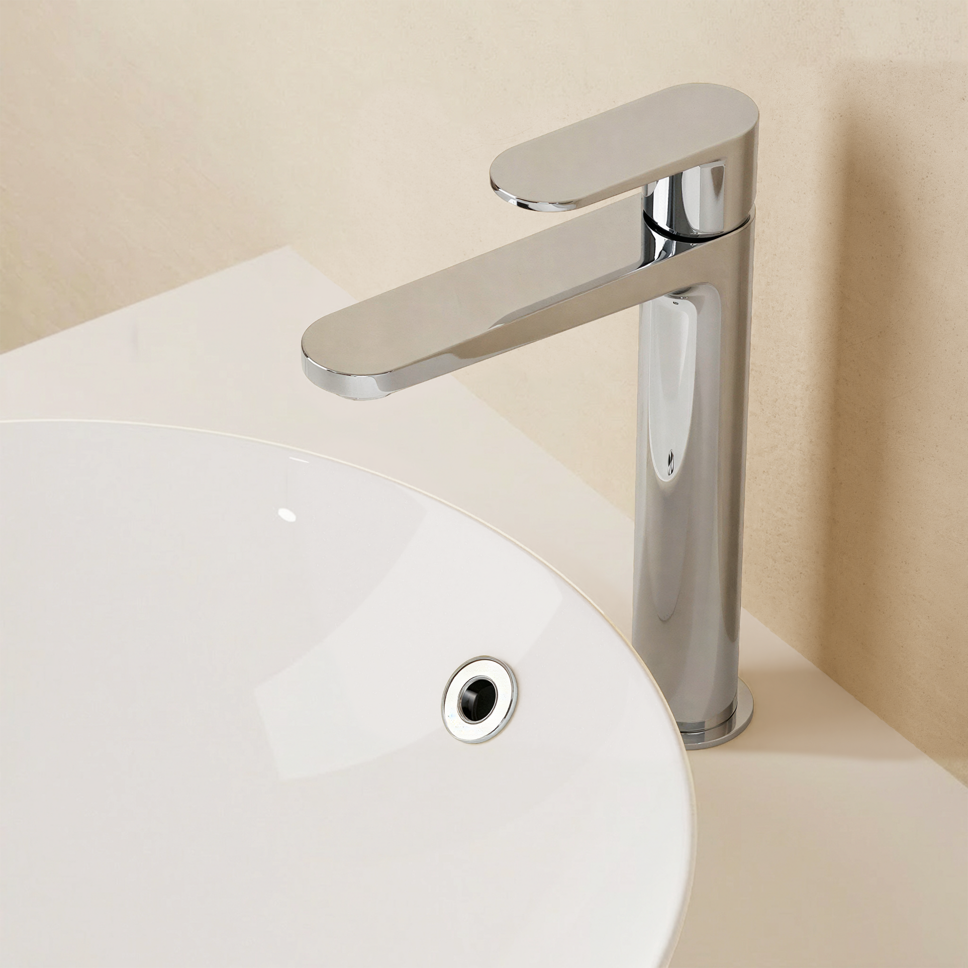 Drift Tall Basin Monobloc With Clicker Waste