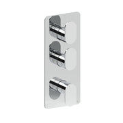 Drift 2 Outlet 3 Handle Portrait Valve & Trimset