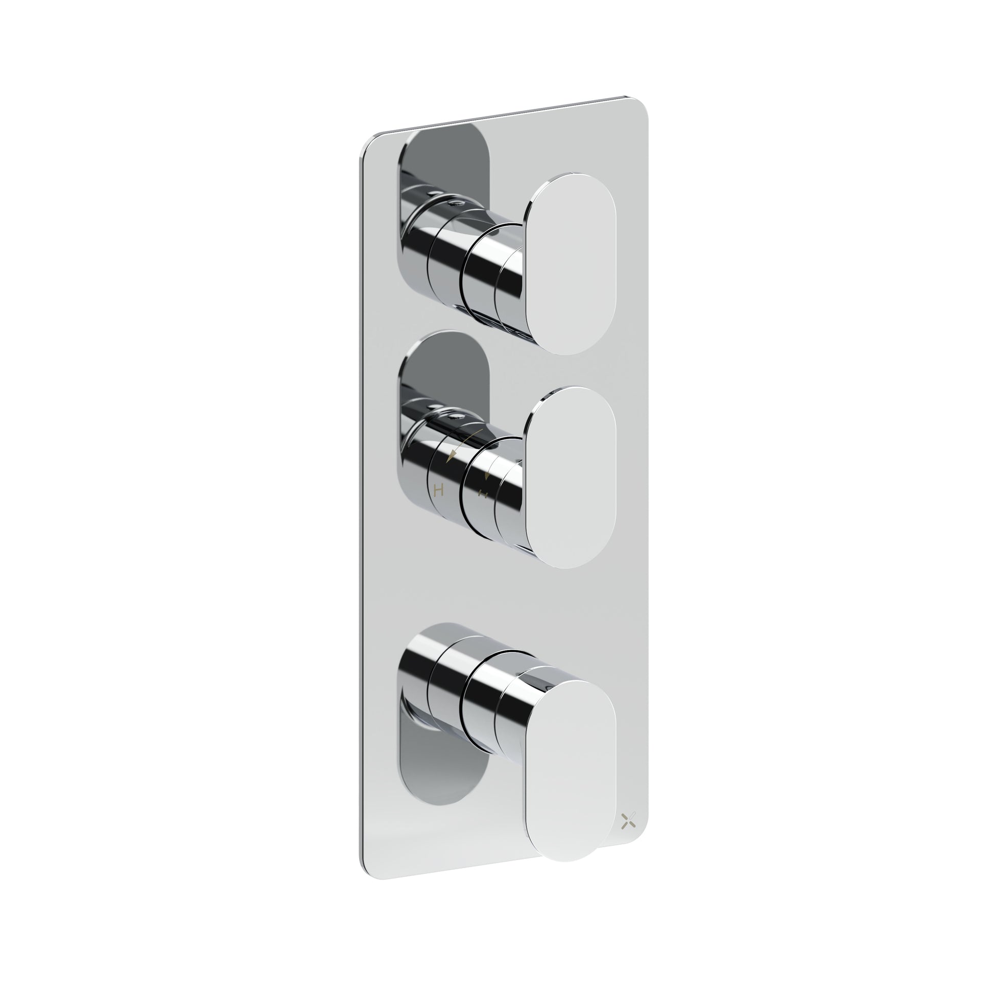 Drift 2 Outlet 3 Handle Portrait Valve & Trimset