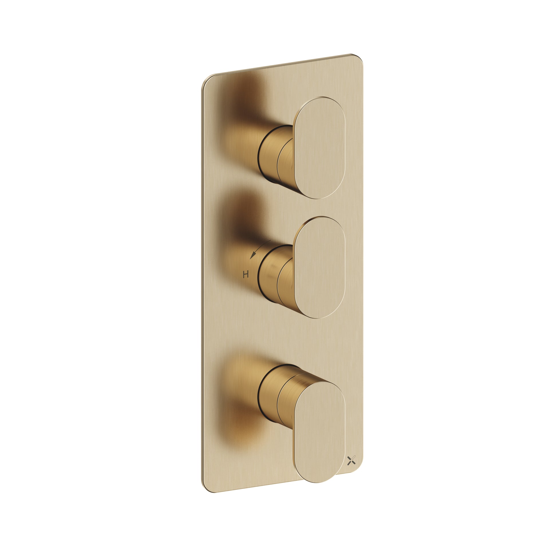 Drift 2 Outlet 3 Handle Portrait Valve & Trimset