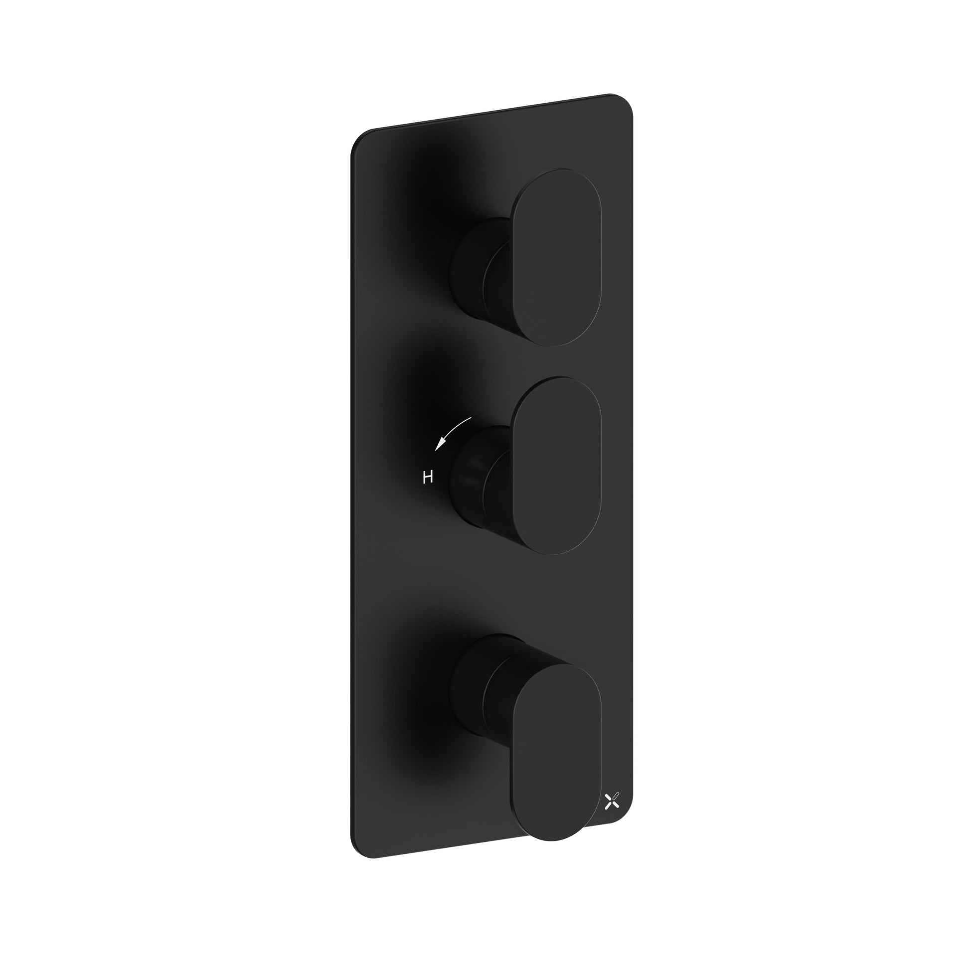 Drift 2 Outlet 3 Handle Portrait Valve & Trimset