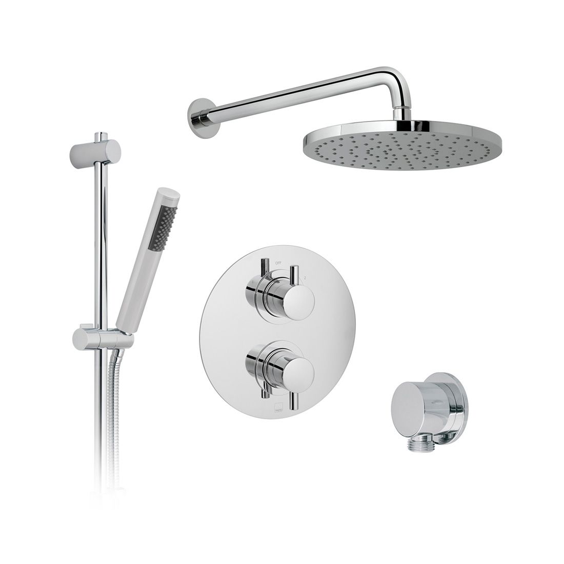 DX Celsius 2 Handle 2 Outlet Concealed Thermostatic Shower Valve Package - Venus