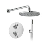 DX Celsius 2 Handle 2 Outlet Concealed Thermostatic Shower Valve Package - Saturn
