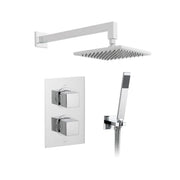 DX Mix 2 Handle 2 Outlet Concealed Thermostatic Shower Valve Package - Atmosphere