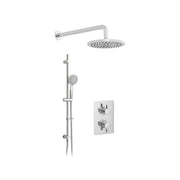 DX Celsius 2 Handle 2 Outlet Concealed Thermostatic Shower Valve Package - Atmosphere