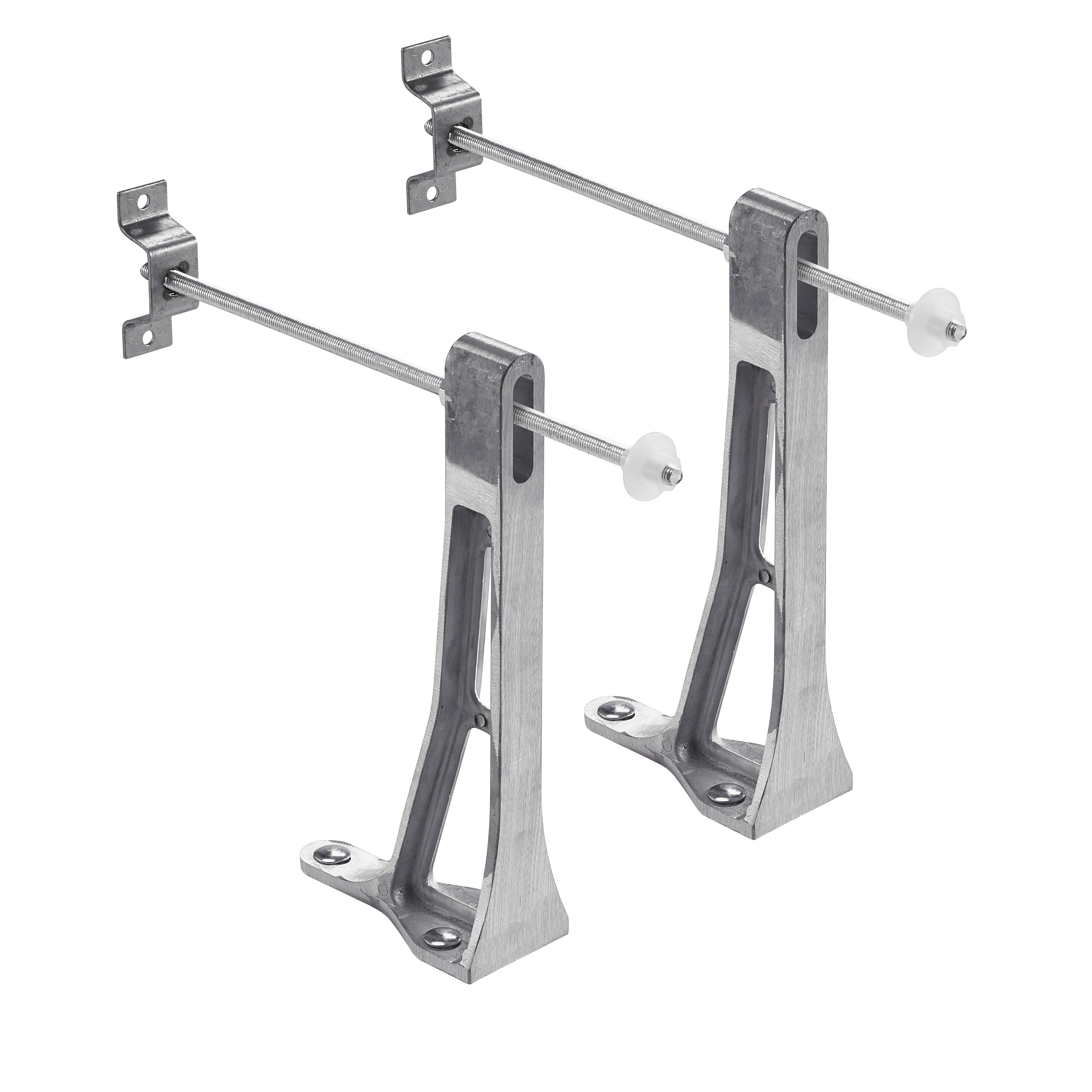 Support frame with bolts for wall hung WC. bowls