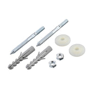 Basin fixing set with 12cm rag bolts for solid walls