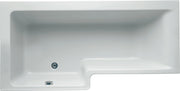 Concept 170 x 70cm Idealform Plus+ Square Shower Bath - no tapholes
