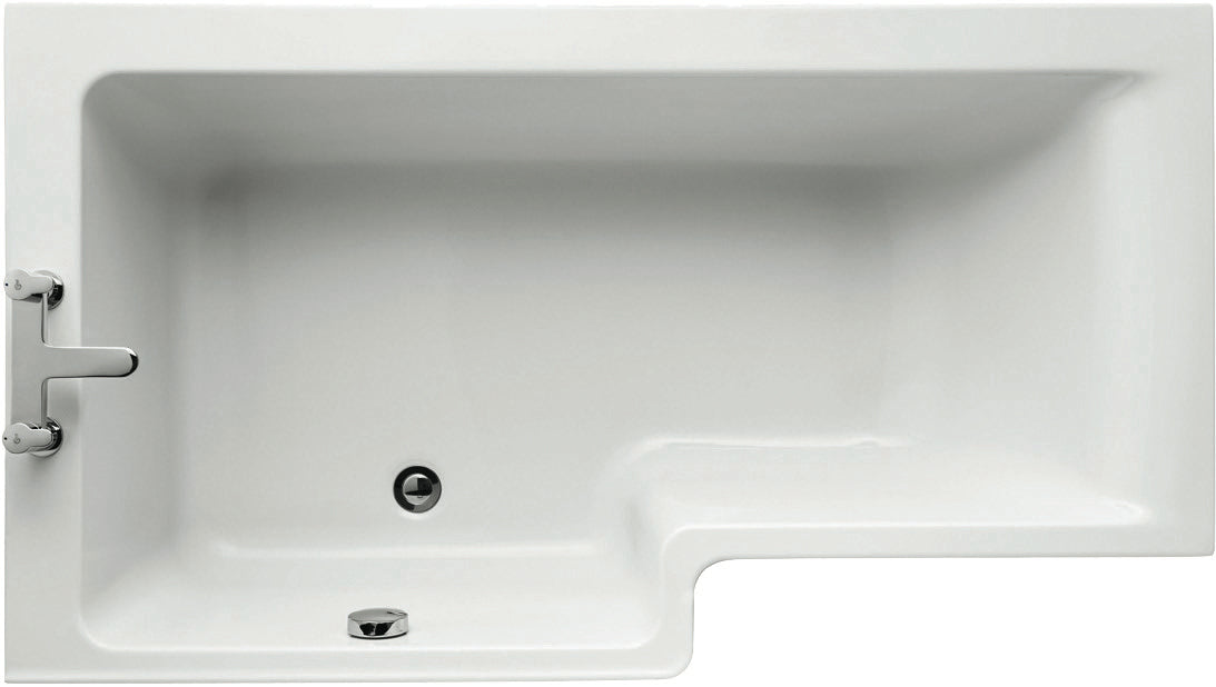Concept 150 x 70cm Idealform Plus+ Square Shower Bath - no tapholes