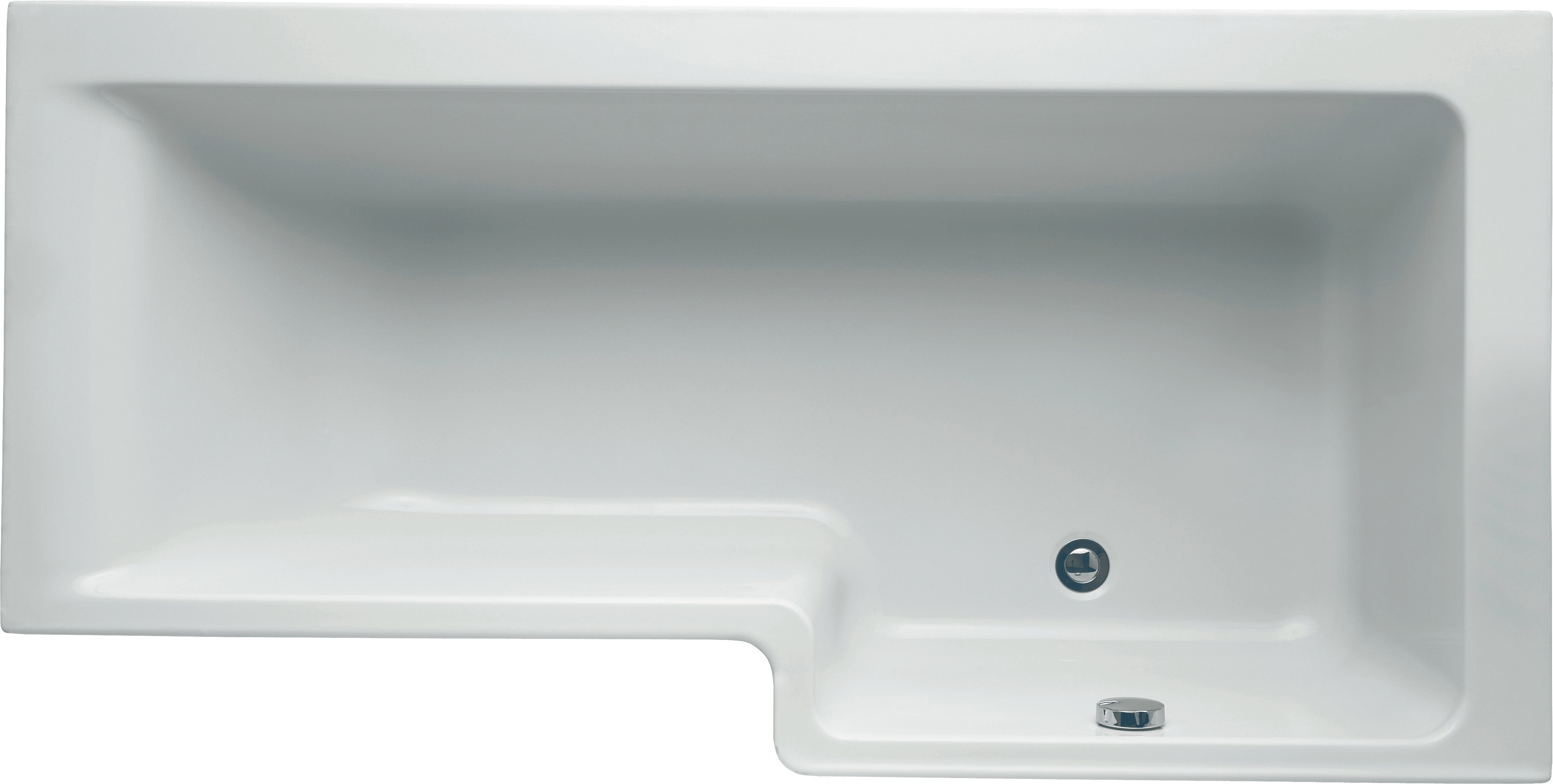 Concept Square Shower Bath - no tapholes