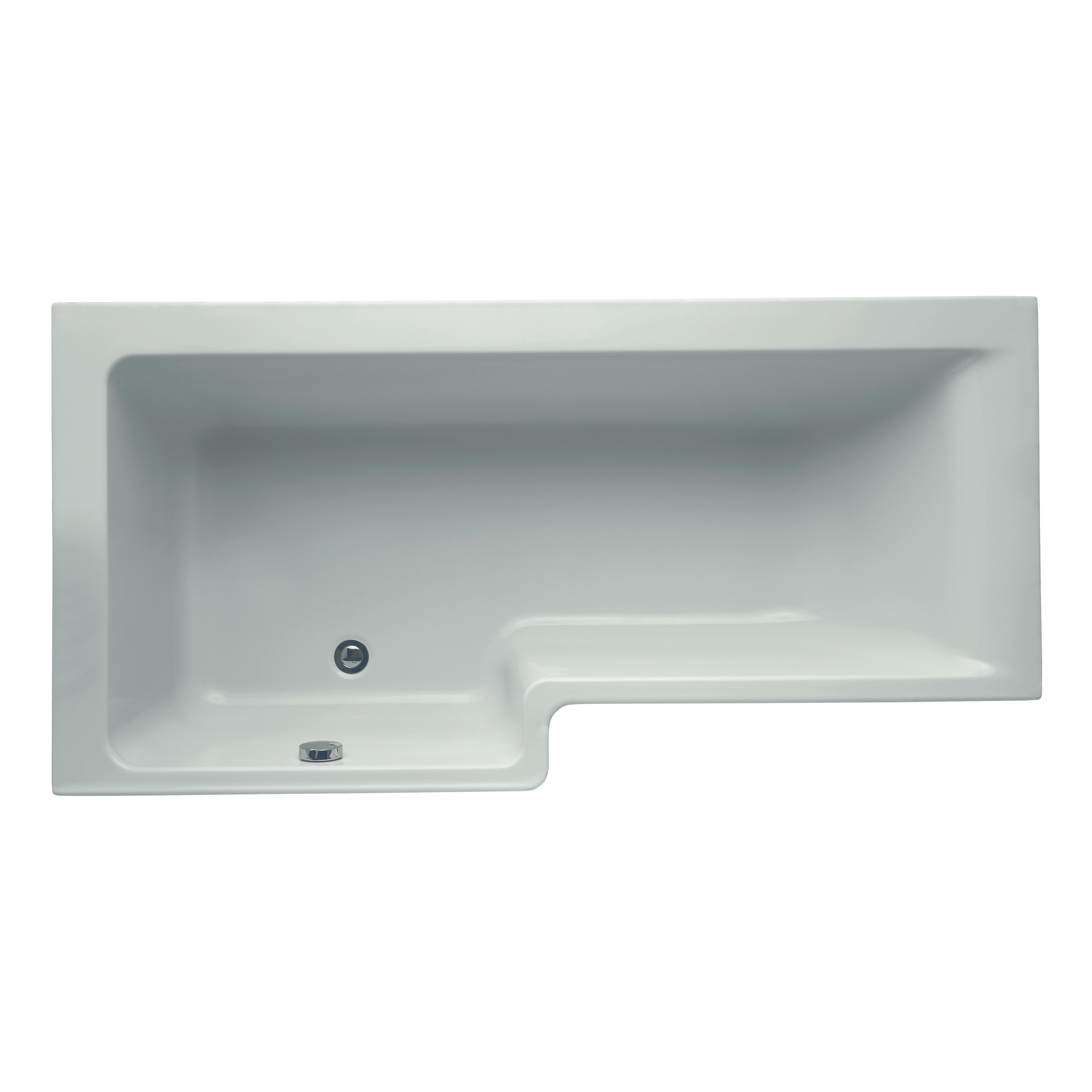 Concept Square Shower Bath - no tapholes