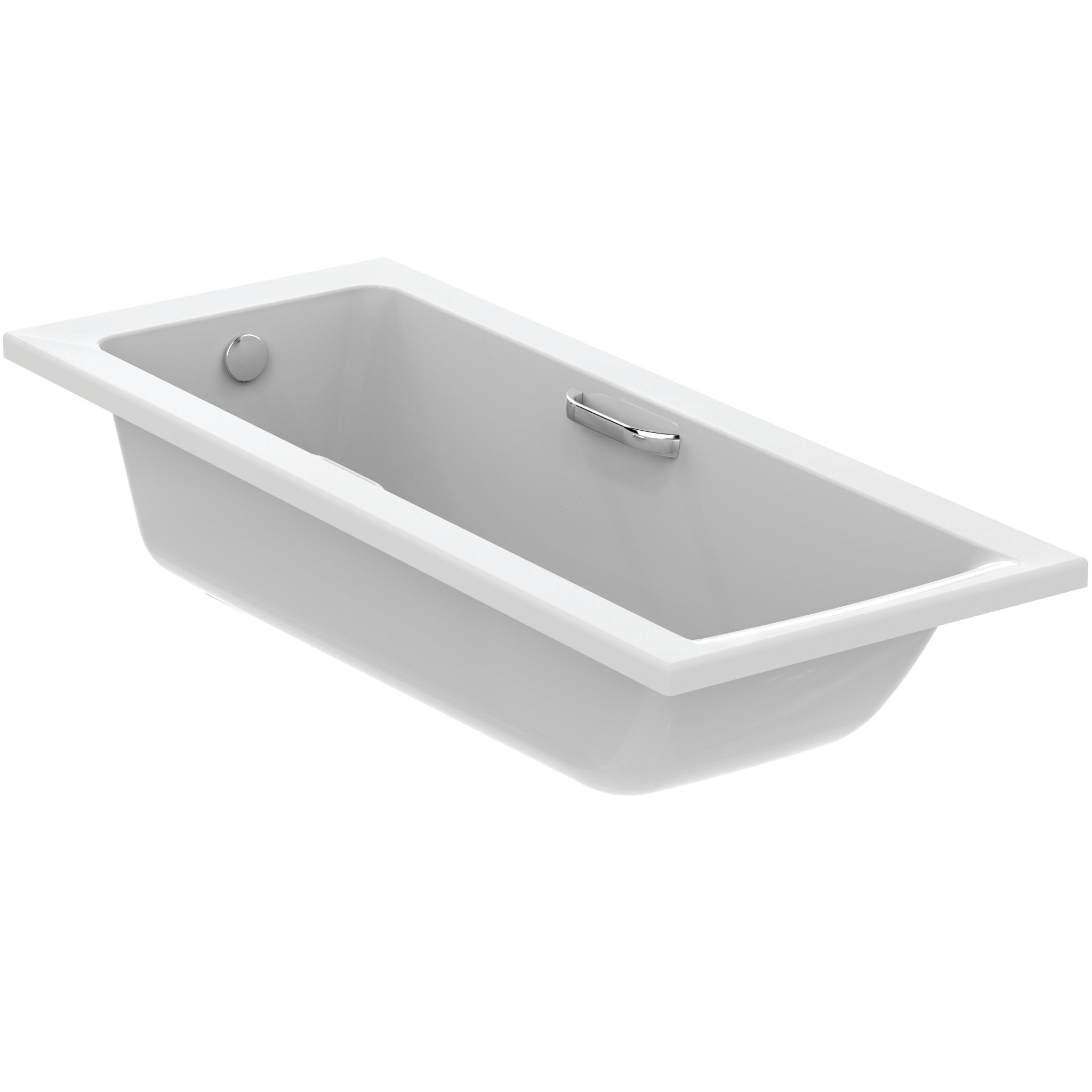 Concept 170 x 70cm Idealform rectangular bath with chrome handgrips