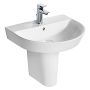 Connect Air Arc 55cm pedestal basin, one taphole