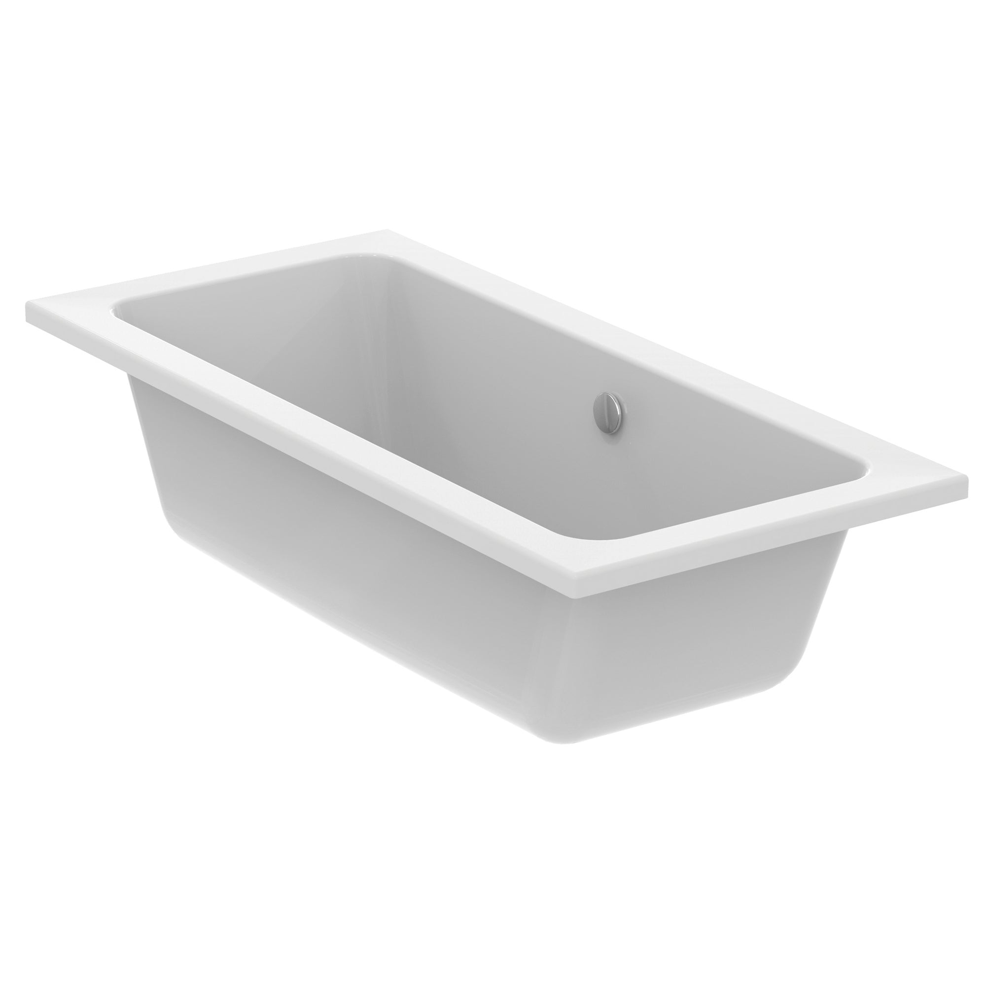 Tempo Cube 170 x 80cm Idealform Plus+ Double Ended Bath - no Taphole