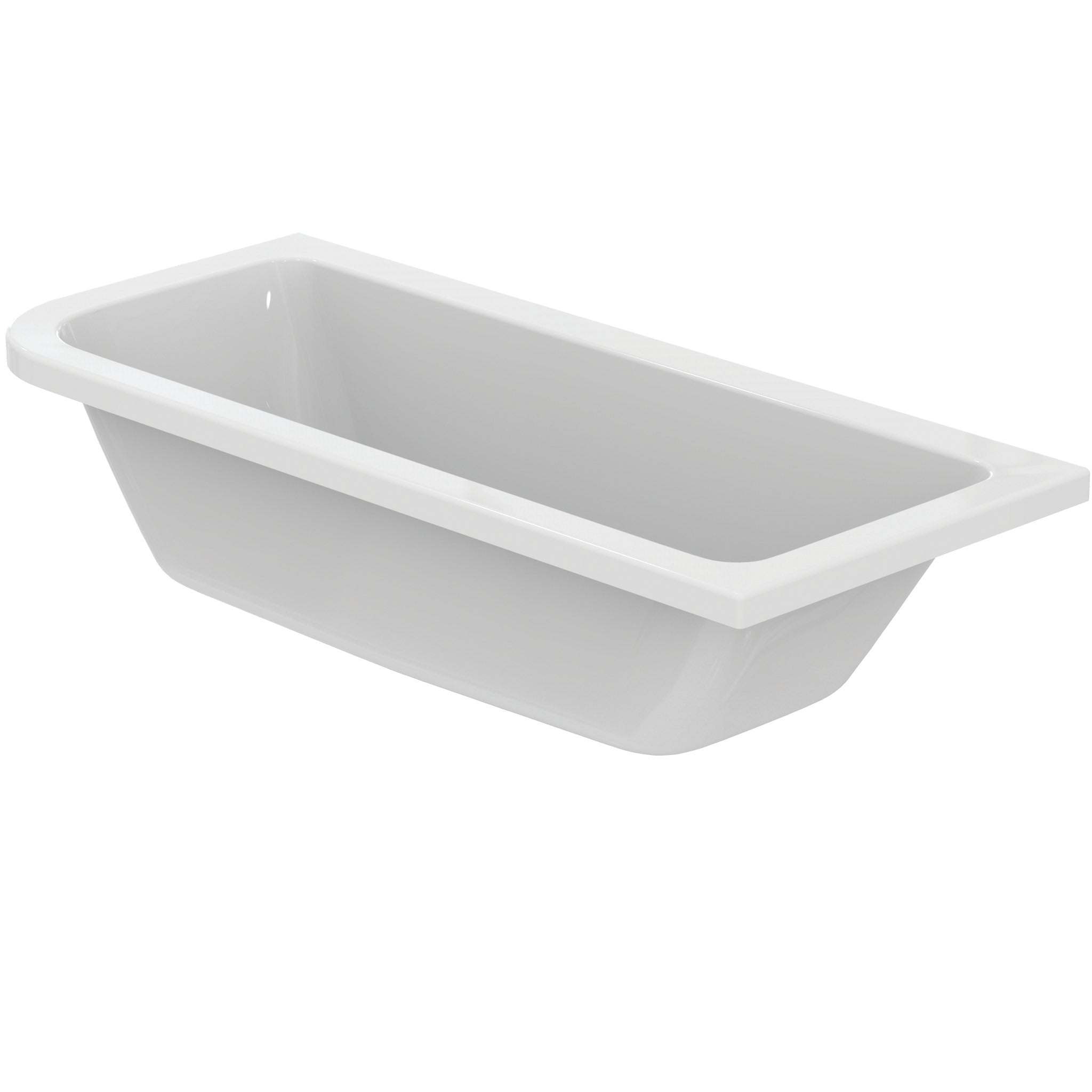 Connect Air 170 x 75cm Idealform Plus+ Asymmetric bath - no tapholes