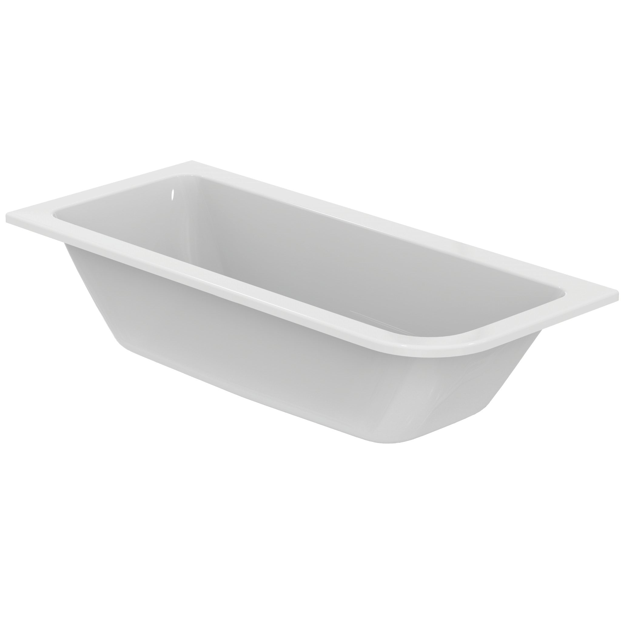 Connect Air 170 x 75cm Asymmetric bath - no tapholes
