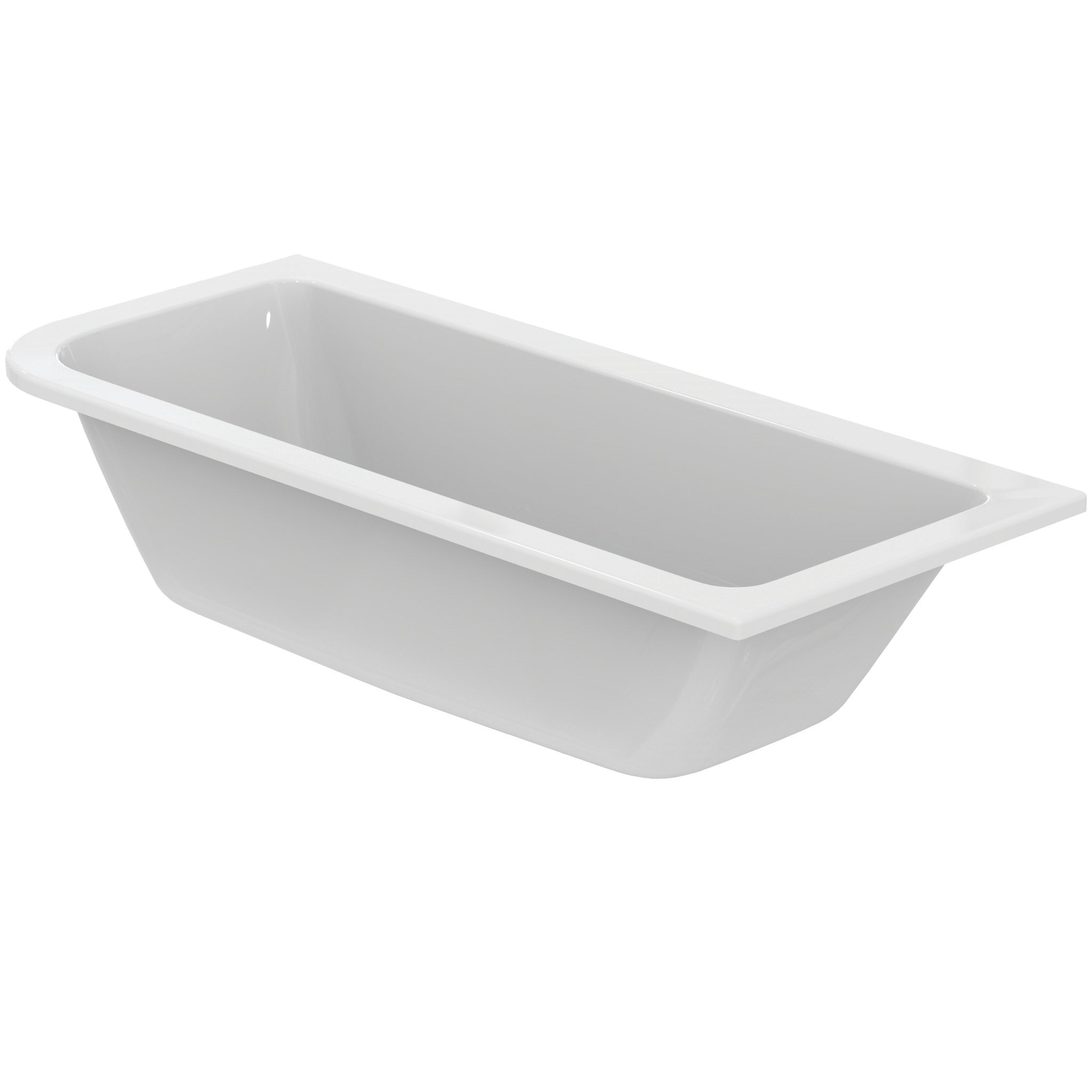 Connect Air 170 x 75cm Idealform Plus+ Asymmetric bath - no tapholes