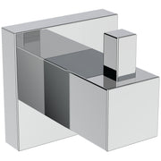 IOM Square single robe hook - chrome