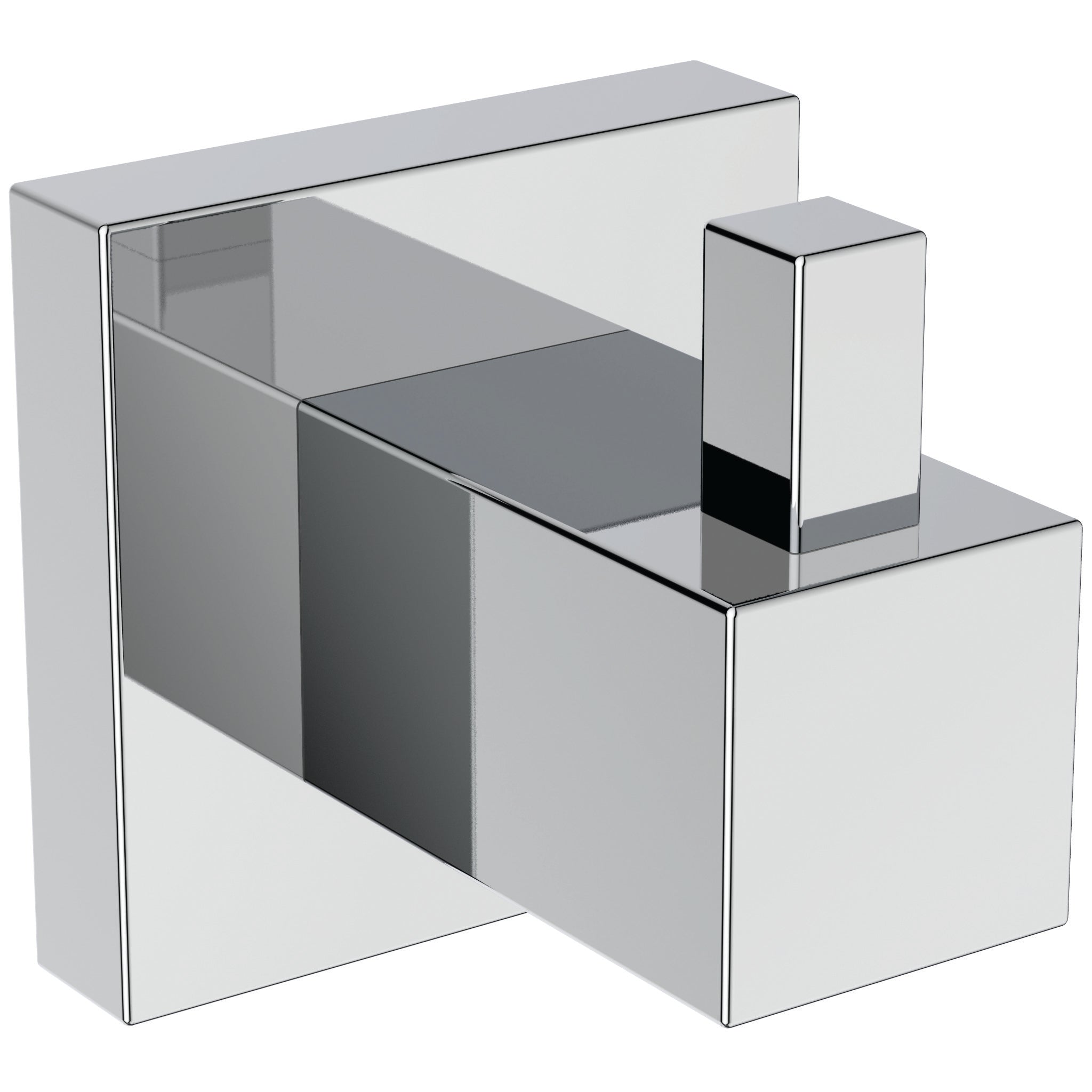 IOM Square single robe hook - chrome