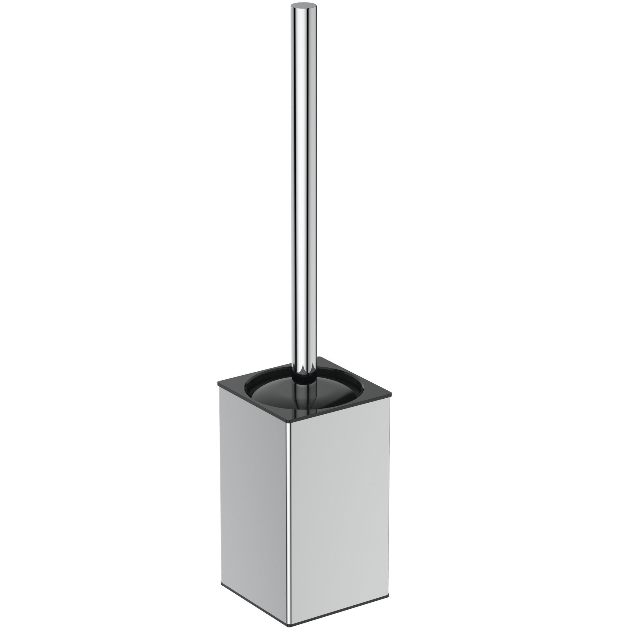 IOM Square wall mounted toilet brush and holder - chrome