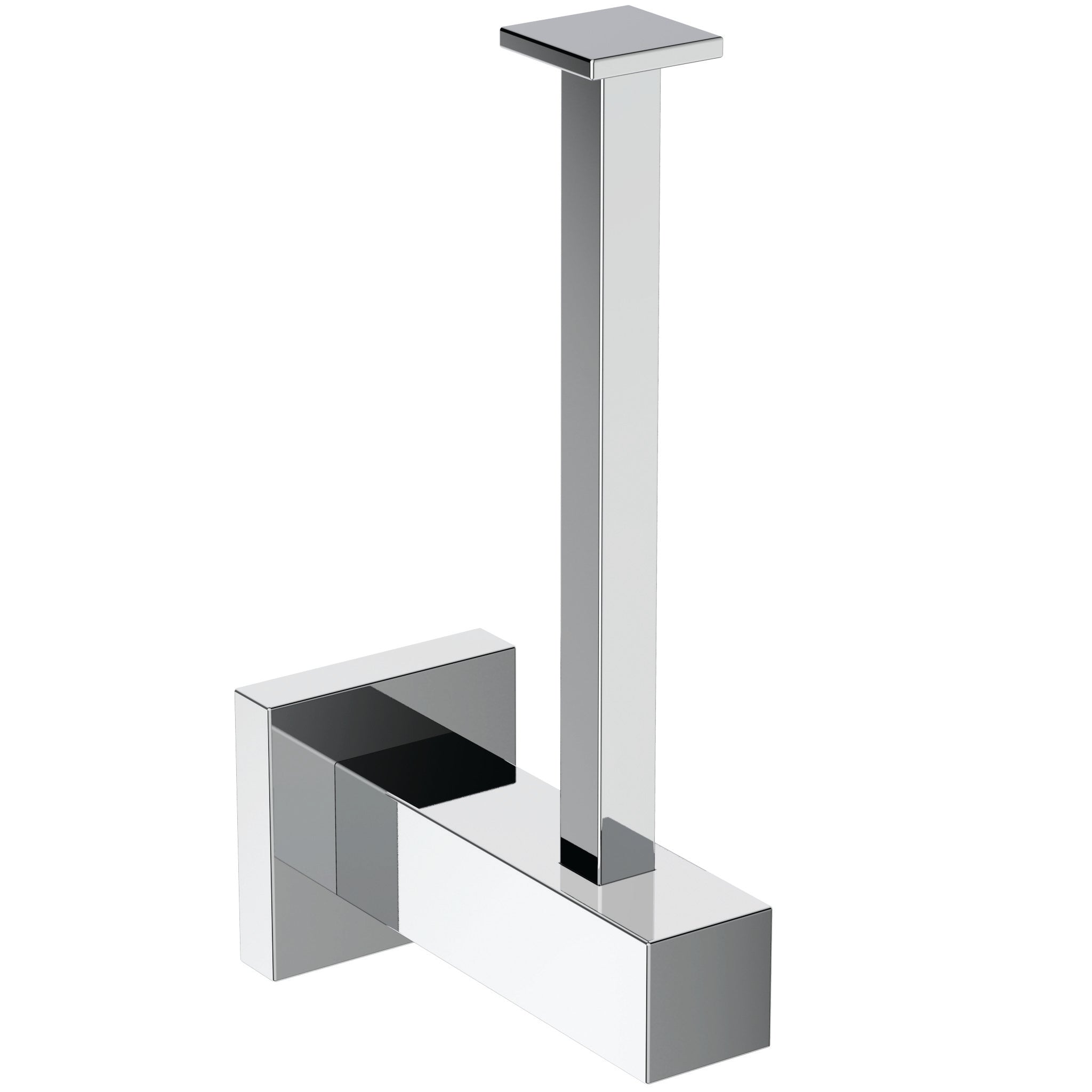 IOM Square spare toilet roll holder without cover - chrome