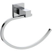 IOM Square towel ring - chrome