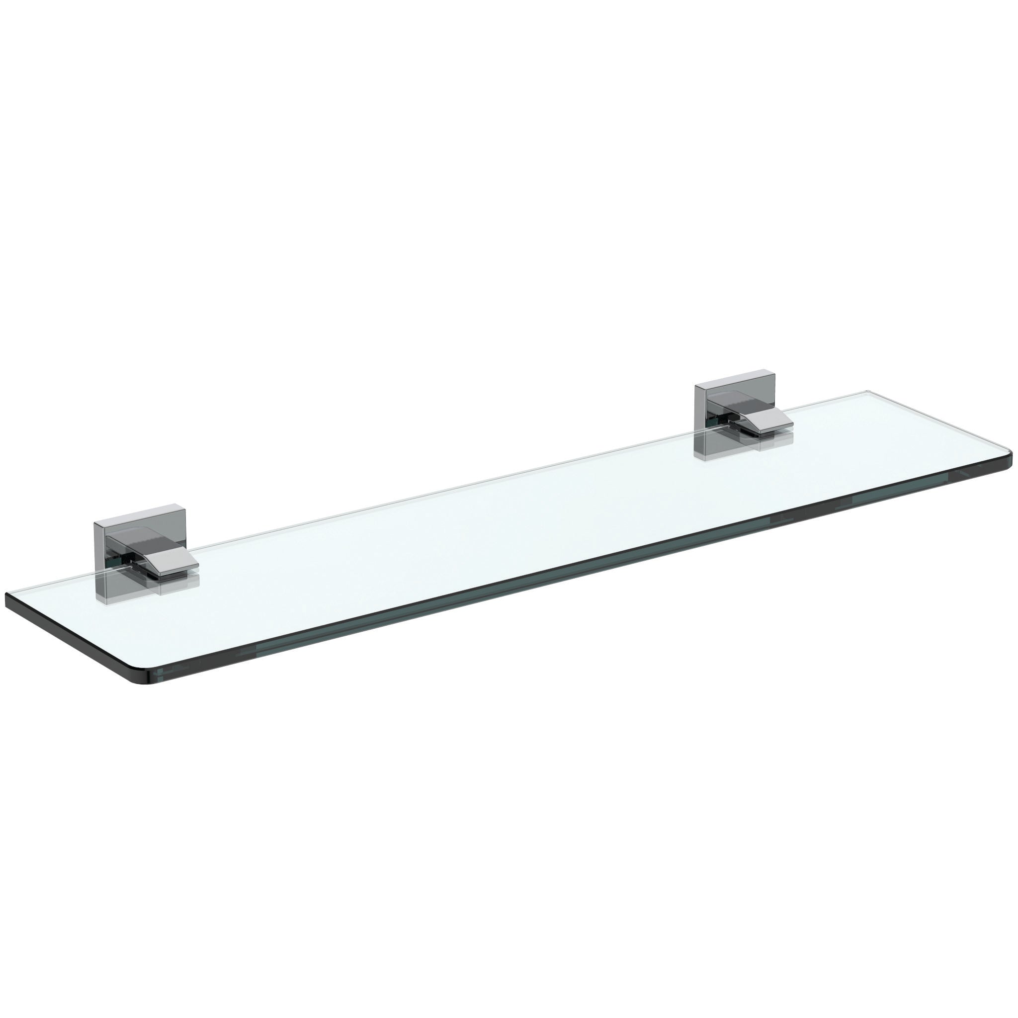 IOM Square 50cm shelf - frosted glass/chrome