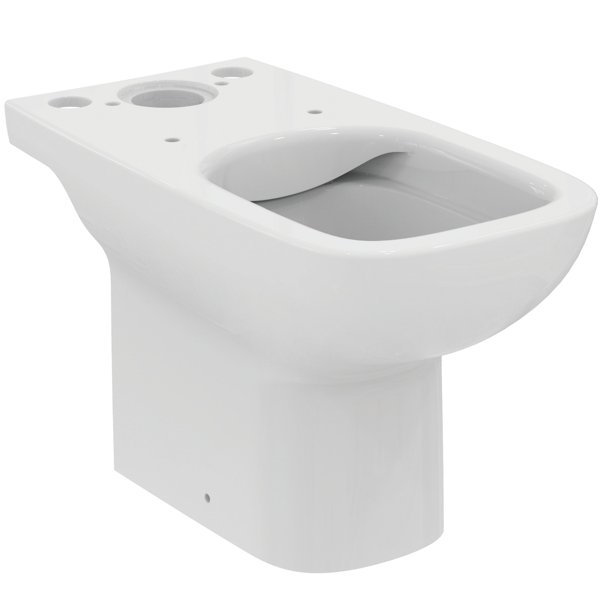 i.life A close coupled wc bowl with horizontal outlet and rimls+ technology