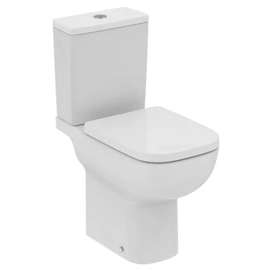 i.life A close coupled comfort height wc bowl with horizontal outlet and rimls+ technology