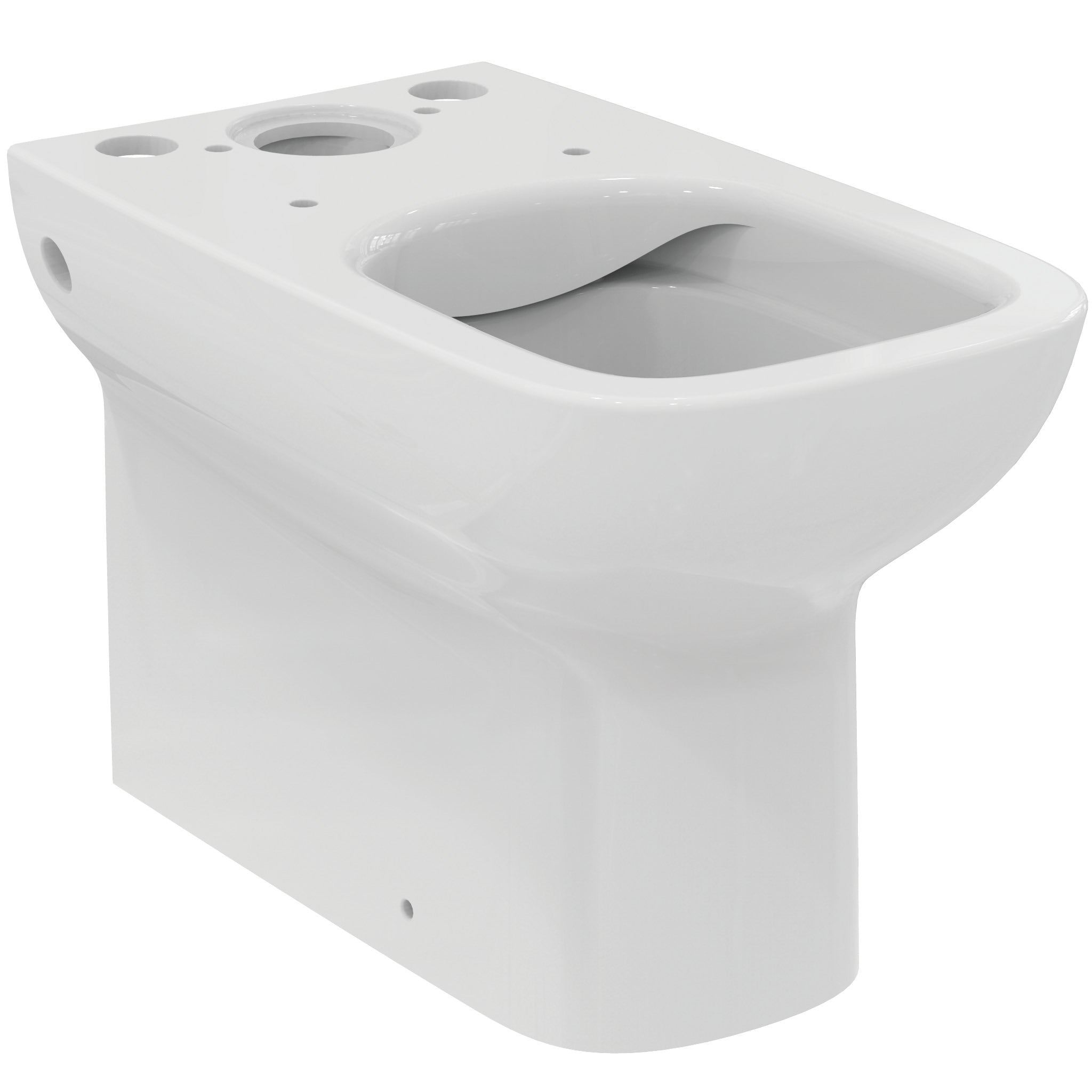 i.life A close coupled back to wall wc bowl with horizontal outlet and rimls+ technology