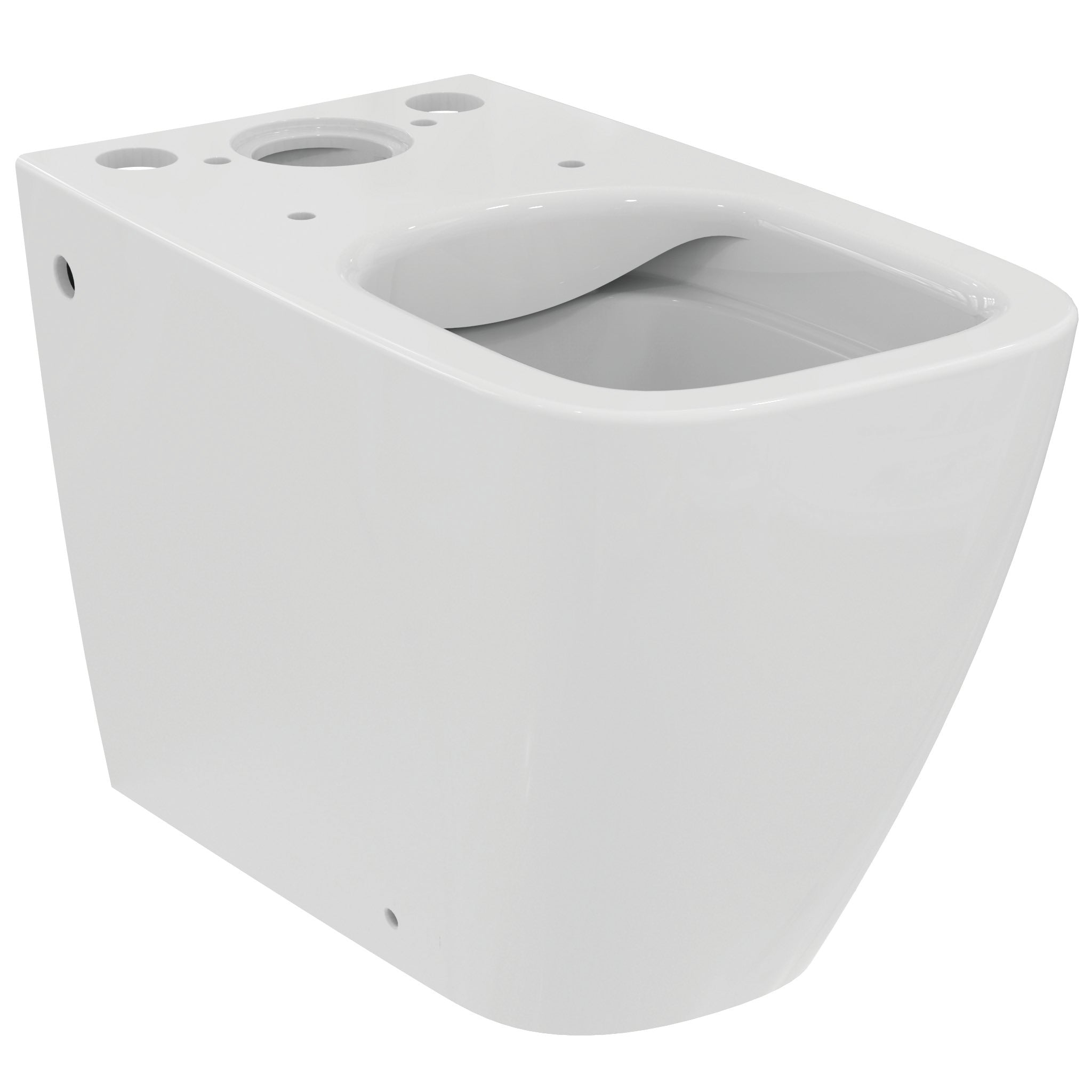 i.life S compact close coupled back to wall wc bowl with horizontal outlet and rimls+ technology