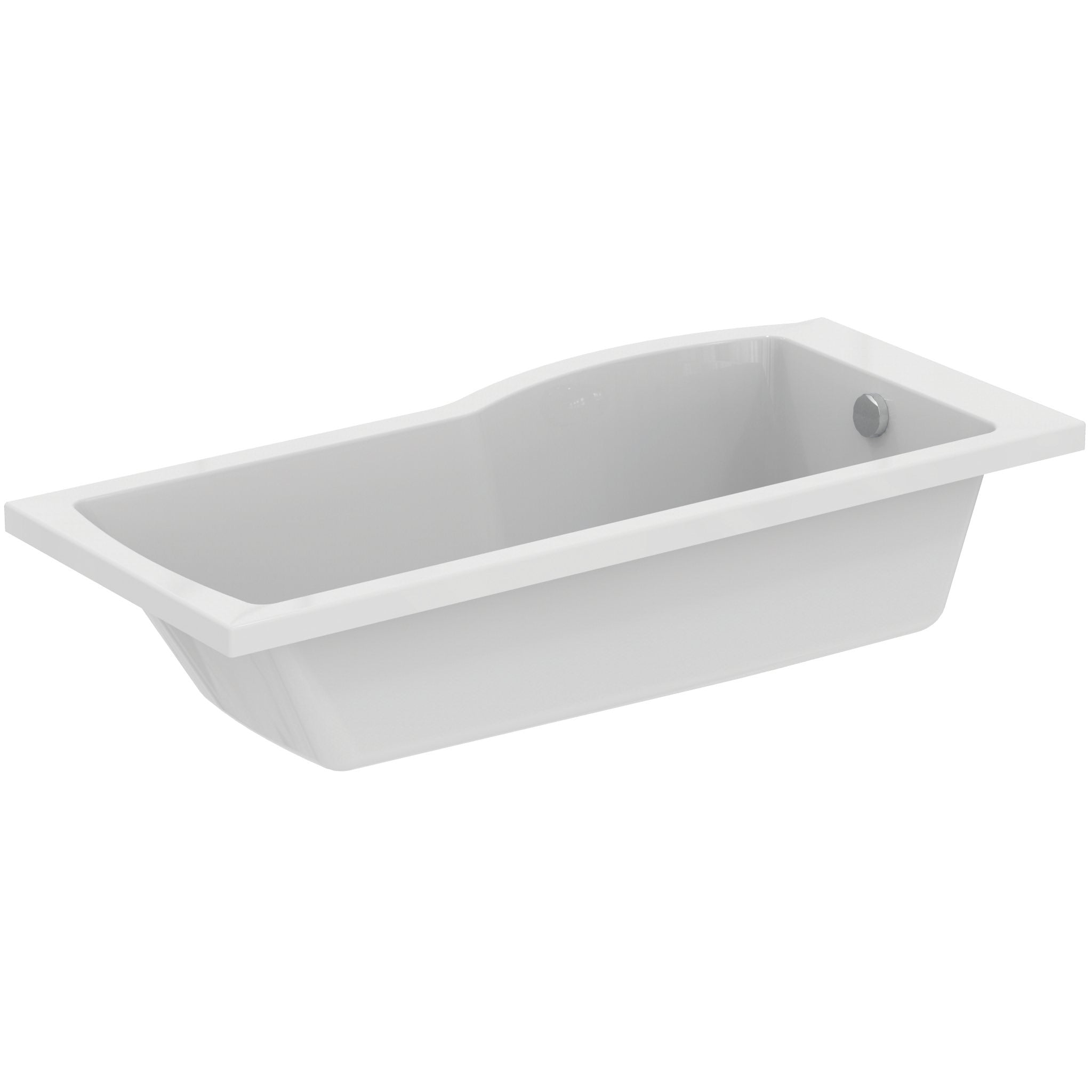 Tempo Arc 170cm Idealform Plus+ Shower bath - no tapholes
