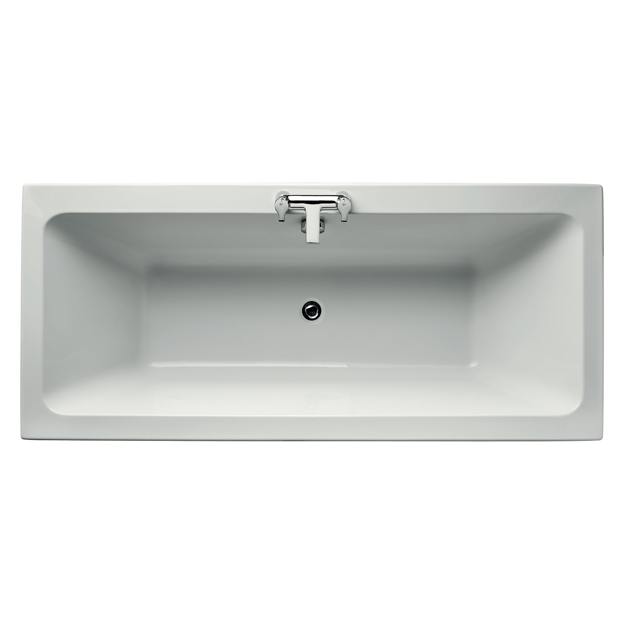 Tempo Cube 180 x 80cm double ended Idealform bath - no tap holes