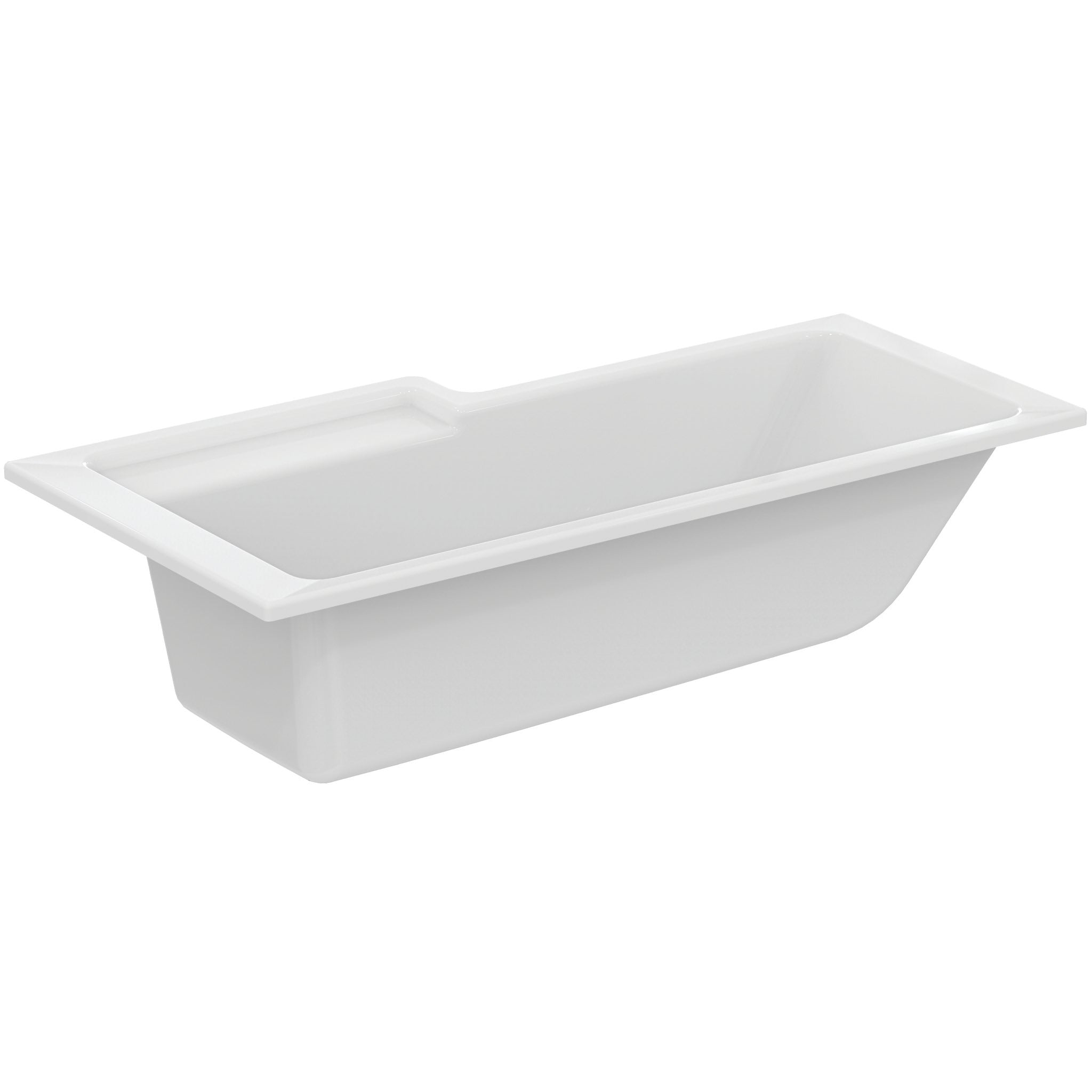 Tempo Cube 170cm shower bath - no tapholes