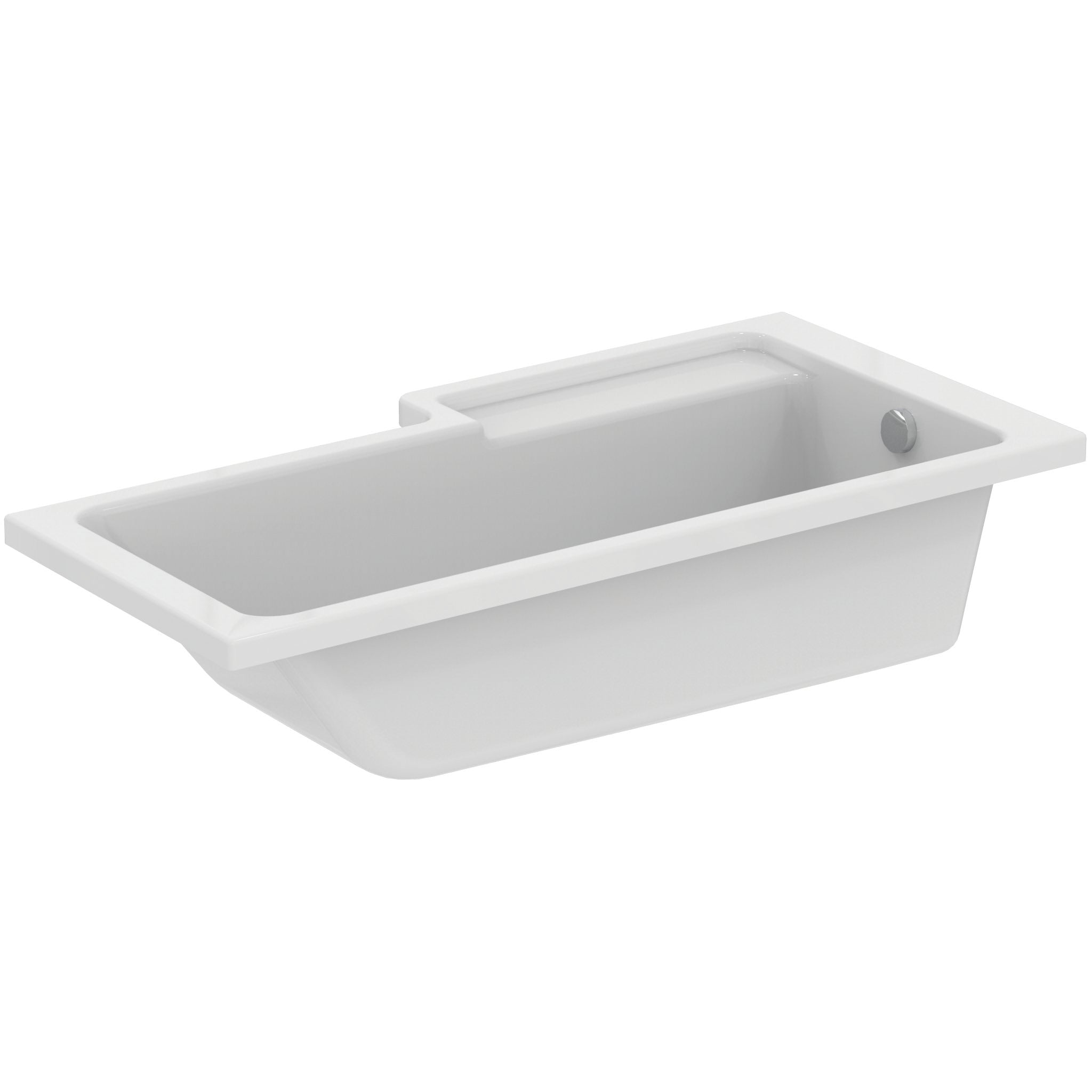 Tempo Cube 170cm Idealform Plus+ shower bath - no tapholes