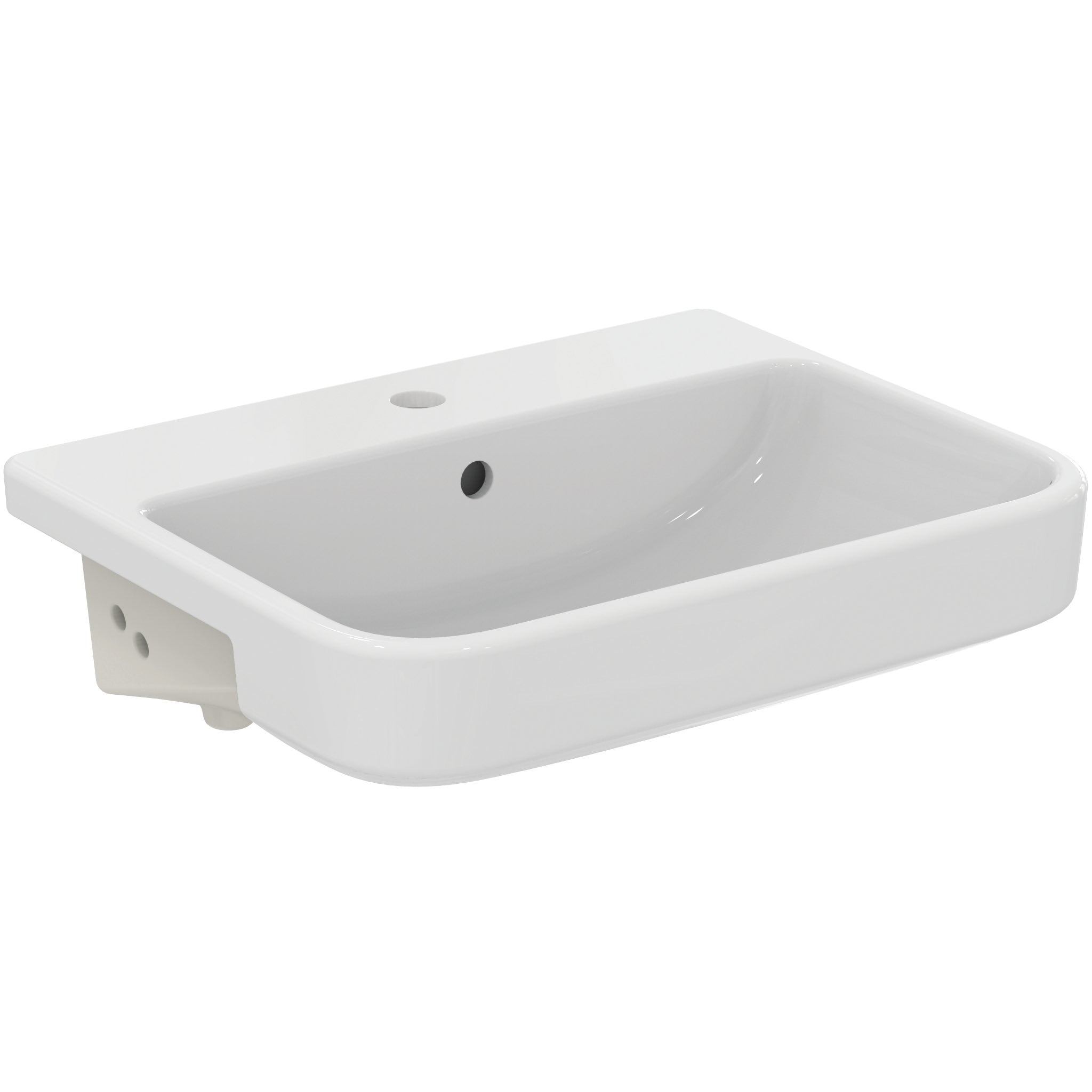 i.life B 55cm semi-countertop washbasin, one taphole