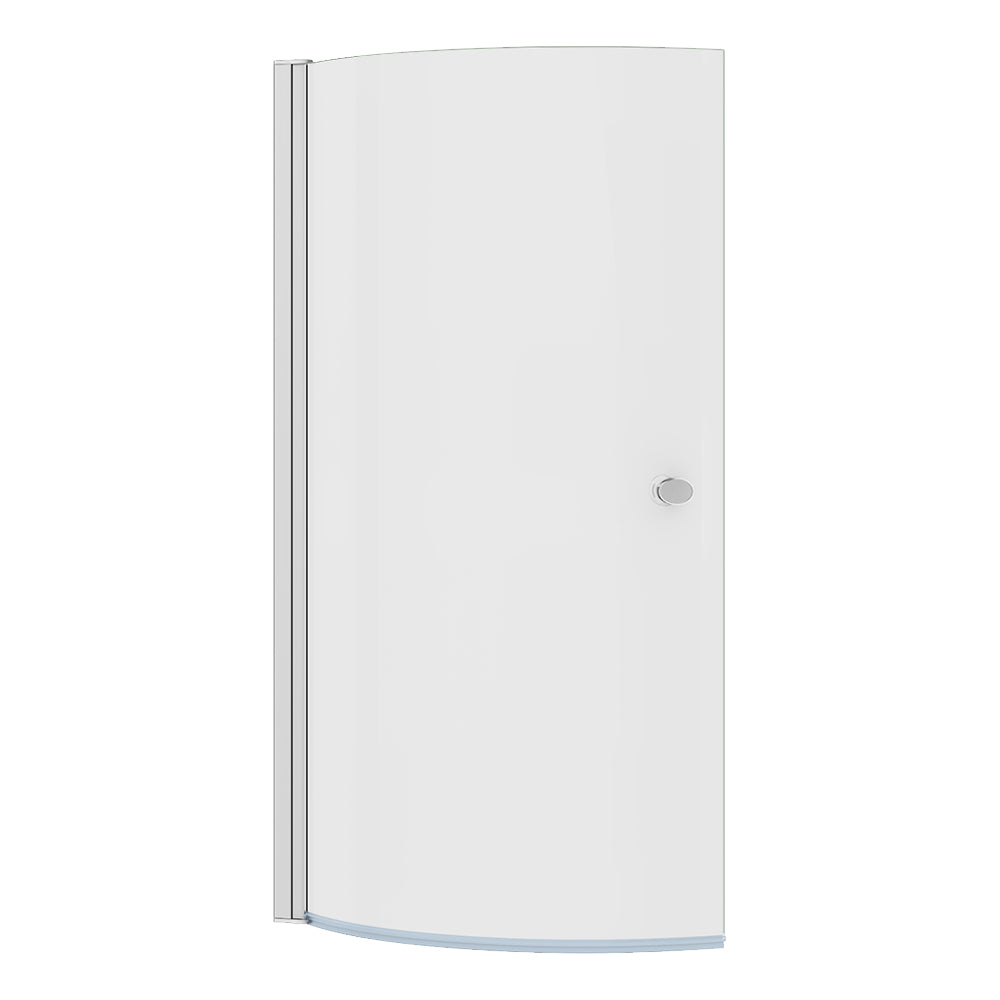 Concept shower bath curved screen - clear glass