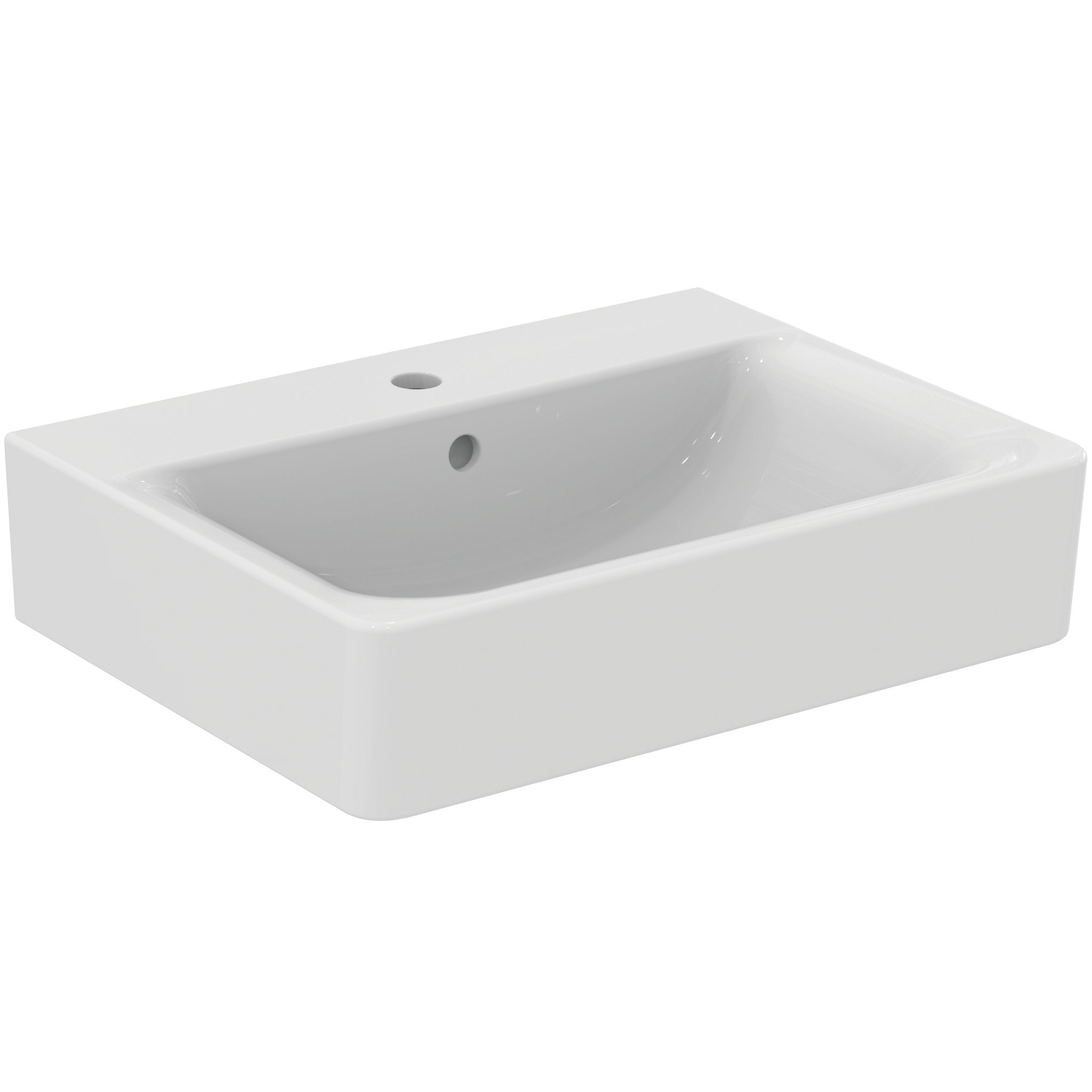 Concept Cube 60cm pedestal basin, one taphole