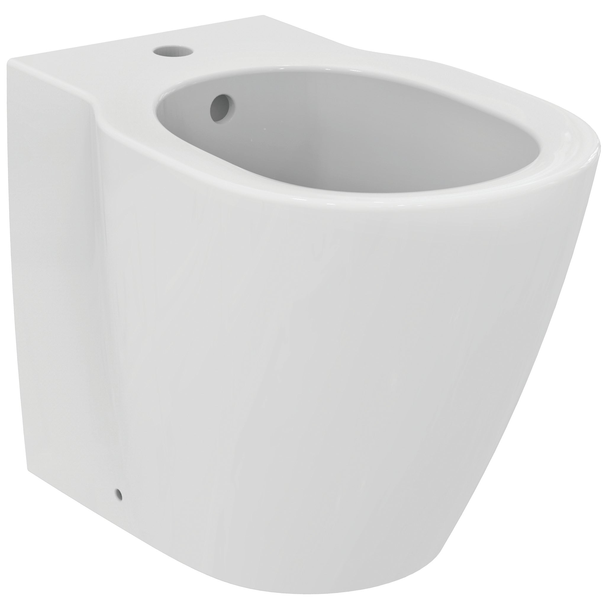 Concept free standing bidet, one taphole