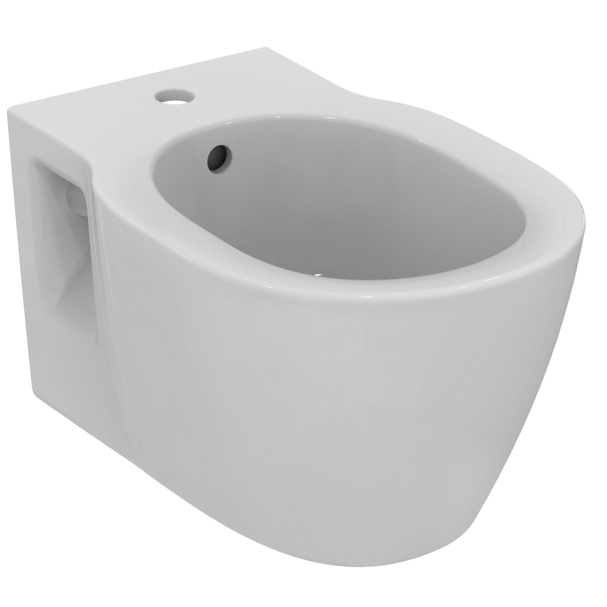 Concept wall hung bidet, one taphole