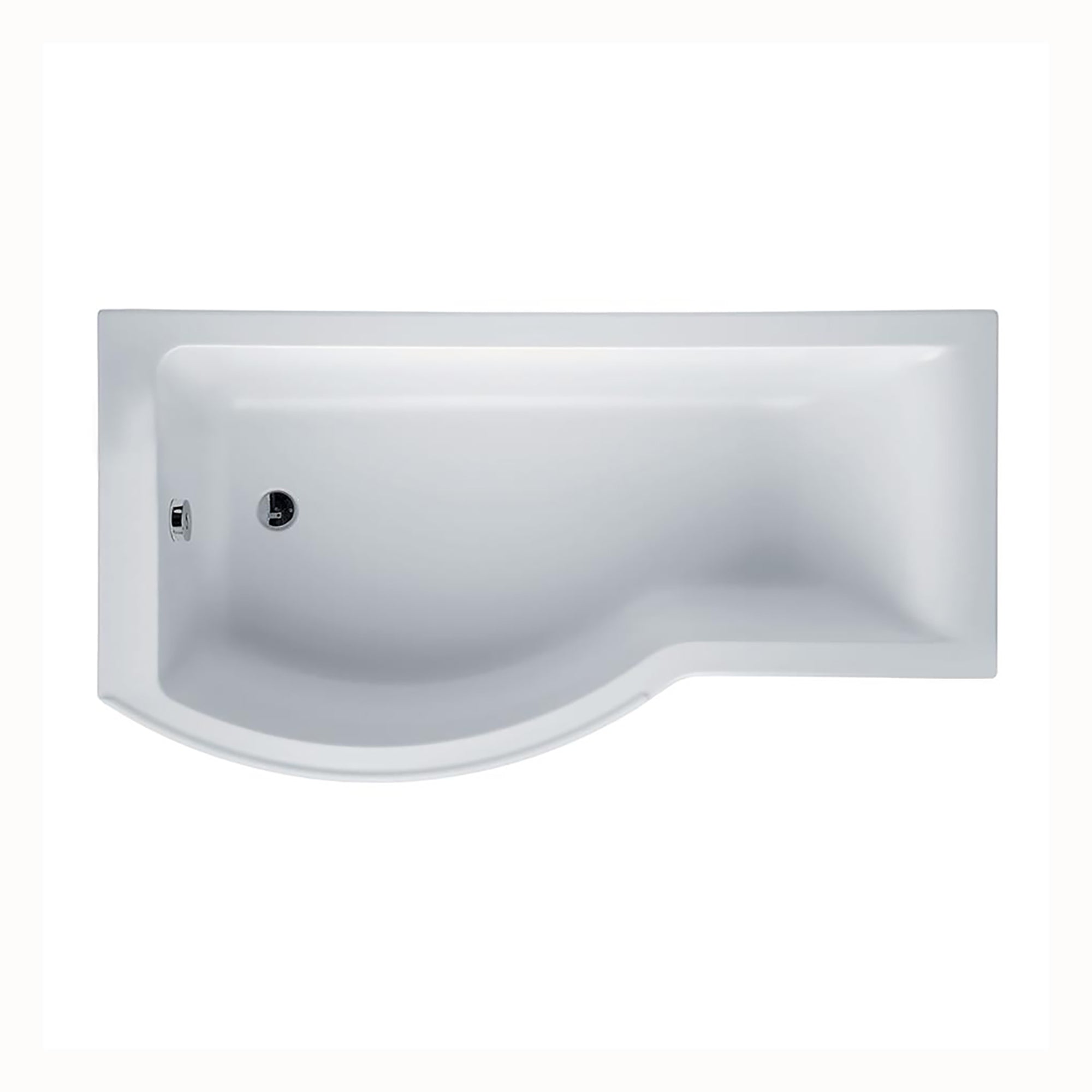 Concept 170 x 90cm Idealform Plus+ shower bath - no tapholes