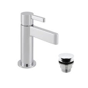 Edit Mini Mono Basin Mixer Single Lever with Universal Waste Chrome